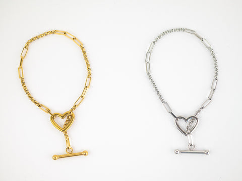 The Signature Collection | Heart Links Bracelet