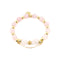 BOW OF LOVE Bracelet | Rose Quartz | 18k Gold Dipped