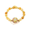 HAPPYsprinkles KARMIC DONUT Bracelet | Topaz Jade | 18k Gold Dipped
