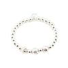 LAVAPEARLS Sterling Bracelet | 925 Sterling Silver Dipped | Silver Lava Pearls