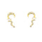 Moon & Stars Climber Earrings | 18K Gold Dipped