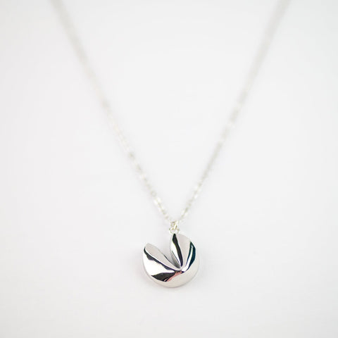Fortune Cookie Necklace | Platinum | The Fortune Collection