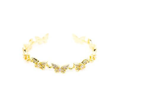 Bangle Bracelet | 18K Gold Dipped | Follow Your Butterflies Collection