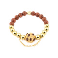 CELEBRATION SPARKLE COOKIE Bracelet | Goldsand Stone | 18k Gold Dipped