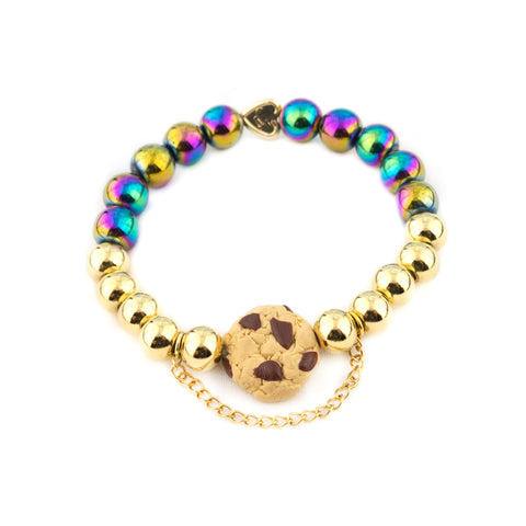 CELEBRATION UNICORN COOKIE Bracelet | Unicorn Hematite | 18k Gold Dipped